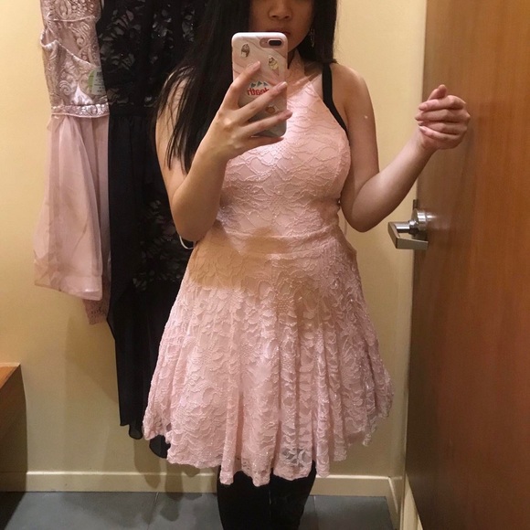 Barbie Baby Pink Halter Prom Dress - Picture 4 of 4